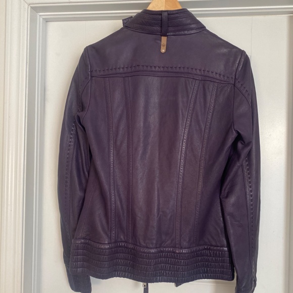 Mackage Leather Jacket Women’s Purple Size XS - Picture 11 of 11